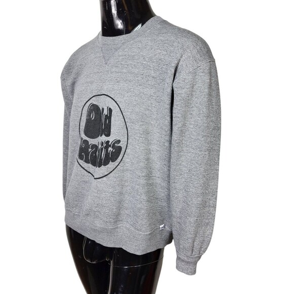 Vintage "OLD HABITS" Gray Pullover Graphic Sweatshirt Unisex Size L/XL USA Made - Picture 4 of 8